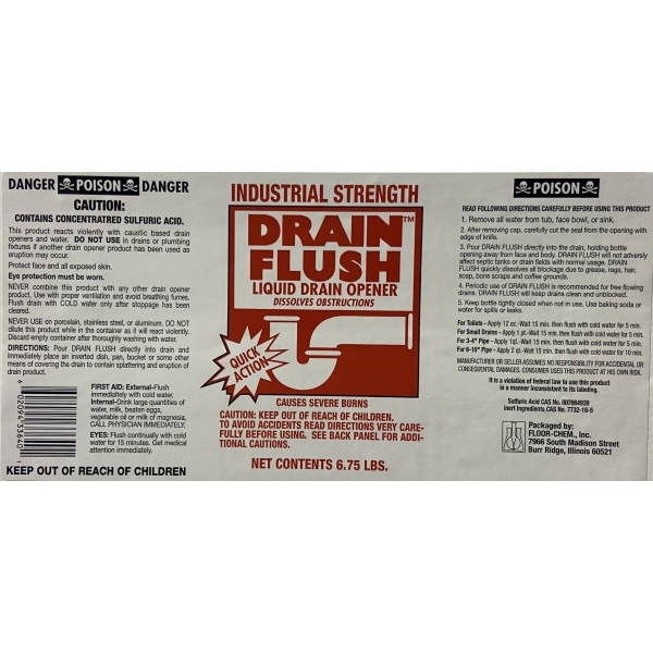 FC 018 Drain Flush- acid based Drain Opener